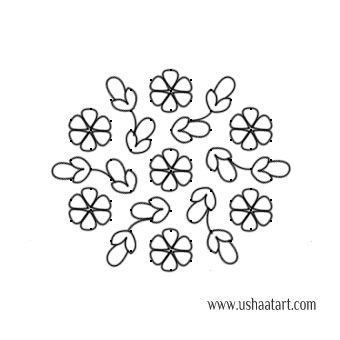 Flower Kolam 66