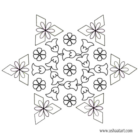 Flower Kolam 68
