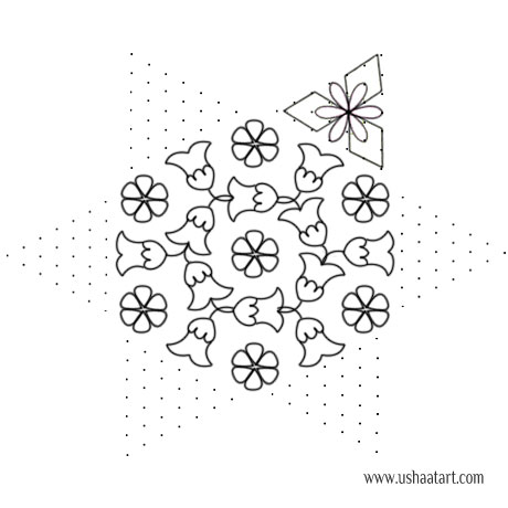 Flower Kolam 68