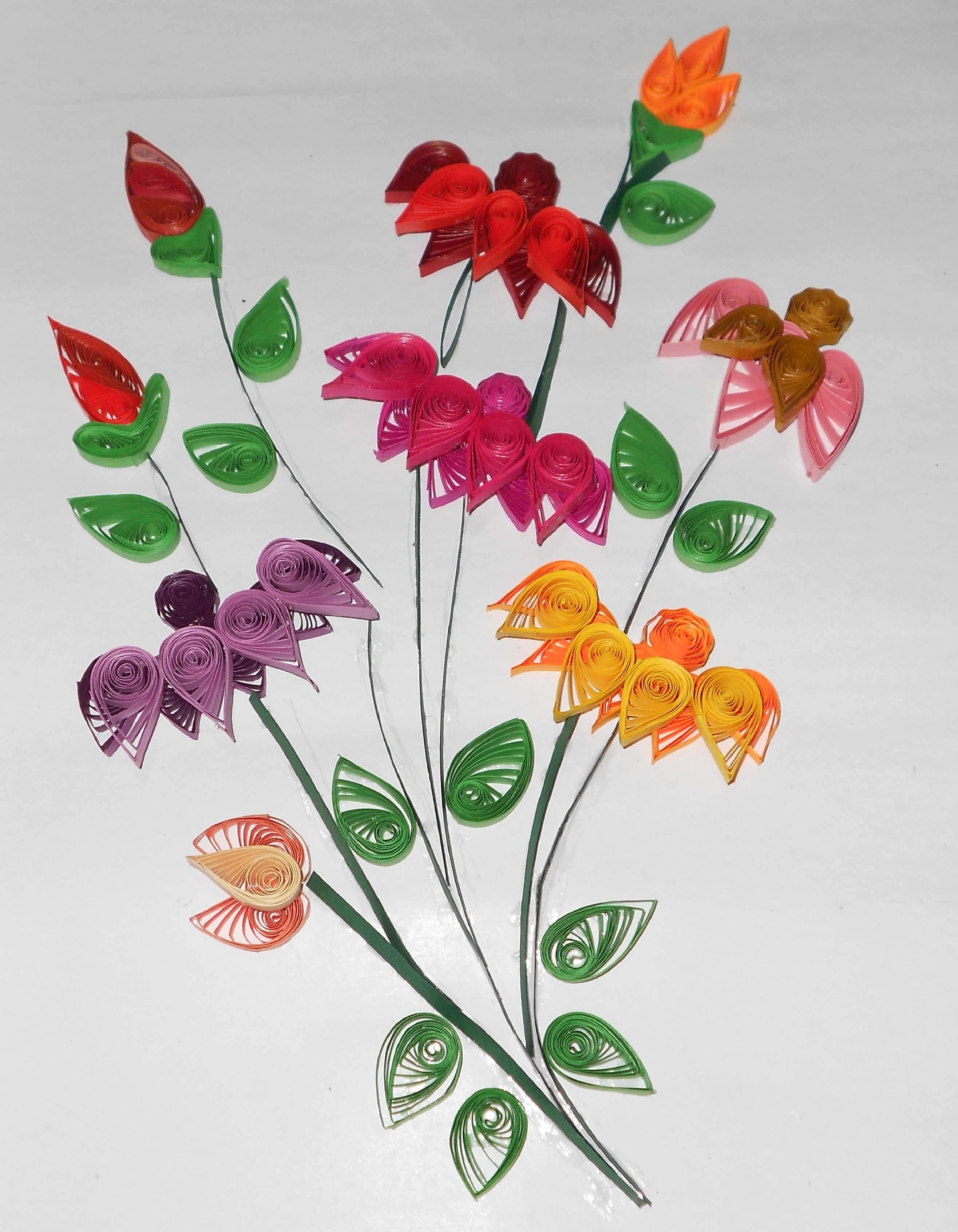 Quilled flower bouquet