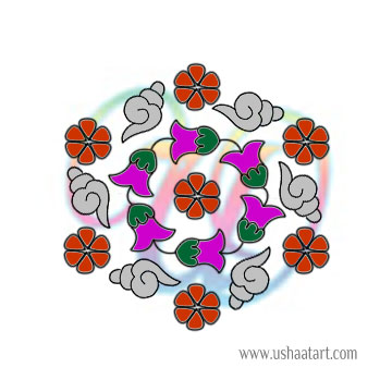 Flower Kolam 69