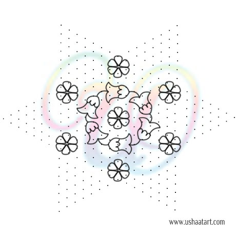 Flower Kolam 70