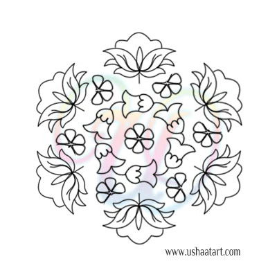 Flower Kolam 71