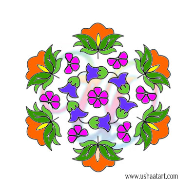 Flower Kolam 71