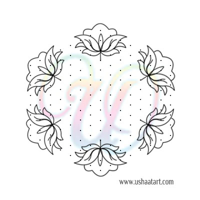 Flower Kolam 71