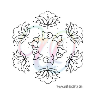 Flower Kolam 71