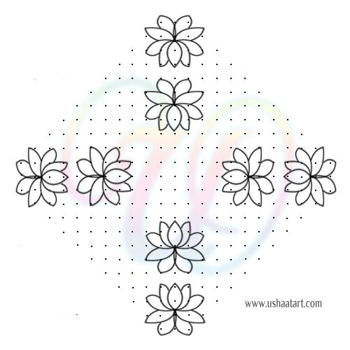 Flower Kolam 75