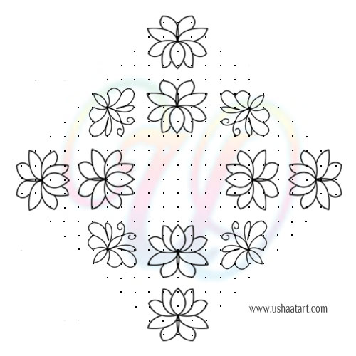 Flower Kolam 75