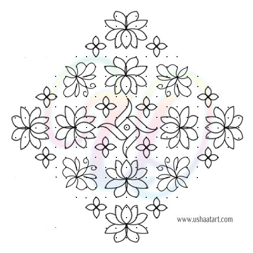 Flower Kolam 75