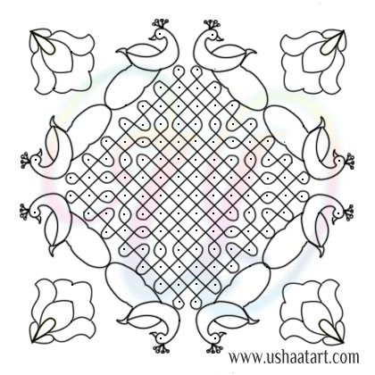 Flower Kolam 76