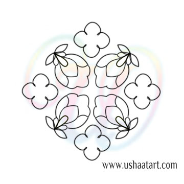Flower Kolam 77
