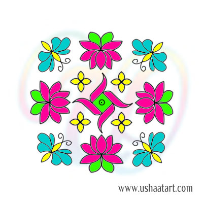 Flower Kolam 78