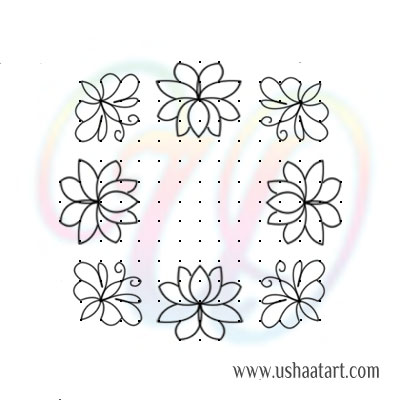 Flower Kolam 78