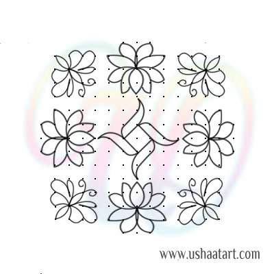 Flower Kolam 78
