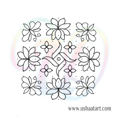 Flower Kolam 78