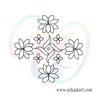 Flower Kolam 80