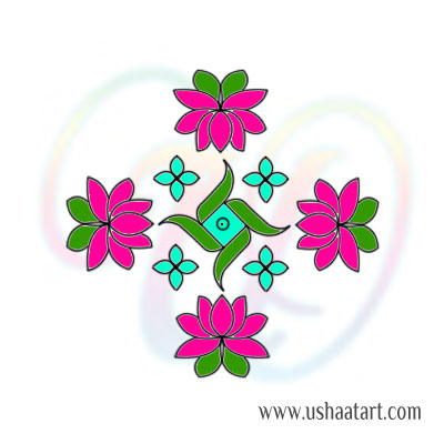 Flower Kolam 80