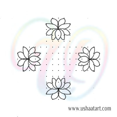 Flower Kolam 80