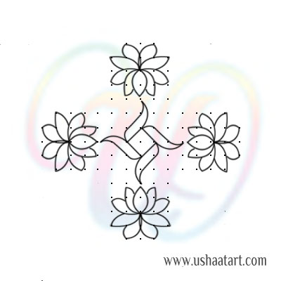 Flower Kolam 80