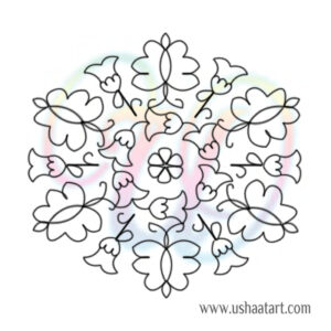 Butterfly Kolam 13