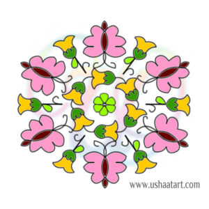 Butterfly Kolam 13