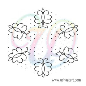 Butterfly Kolam 13