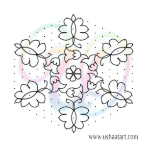 Butterfly Kolam 13