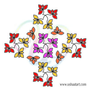 Flower Kolam 85
