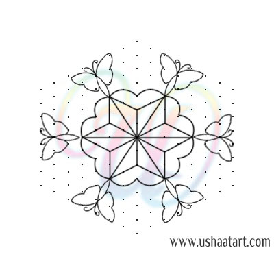 Flower Kolam 86