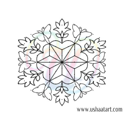 Flower Kolam 86