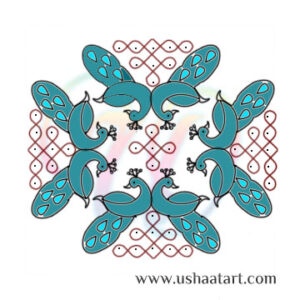 Peacock Kolam 13