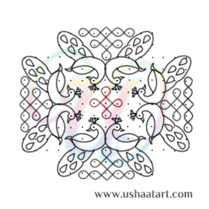 Peacock Kolam 13