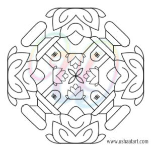 Shiva Lingam Kolam 1