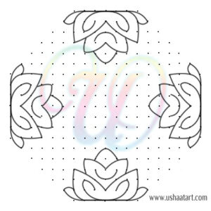 Shiva Lingam Kolam 1