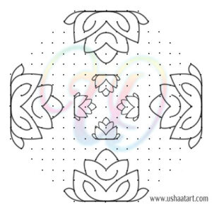 Shiva Lingam Kolam 1