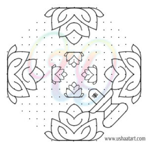 Shiva Lingam Kolam 1