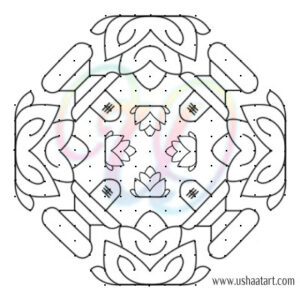 Shiva Lingam Kolam 1