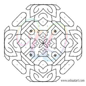 Shiva Lingam Kolam 1