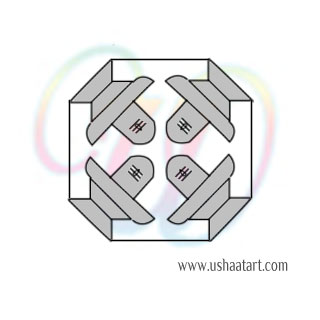 Shiva Lingam Kolam 3