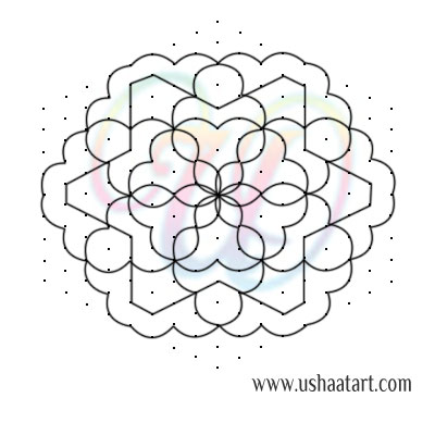 Flower Kolam 87
