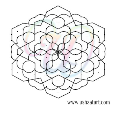 Flower Kolam 87