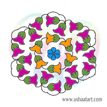 Flower Kolam 88