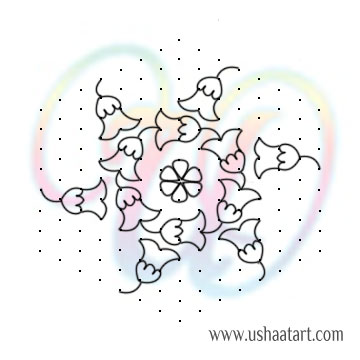 Flower Kolam 88
