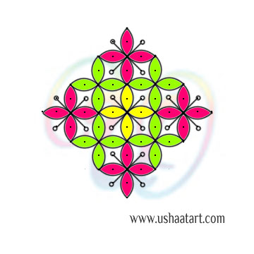 Flower Kolam 91