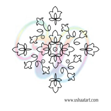 Flower Kolam 96