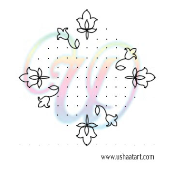 Flower Kolam 96