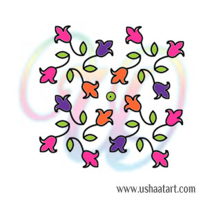 Flower Kolam 97