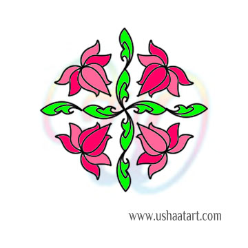 Flower Kolam 100
