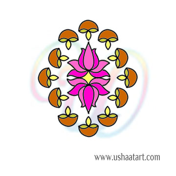 Flower Kolam 102