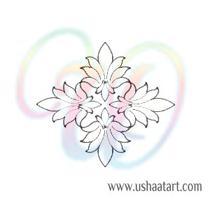 Flower Kolam 104
